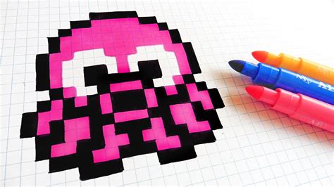 Handmade Pixel Art - How To Draw Kawaii Octopus #pixelart