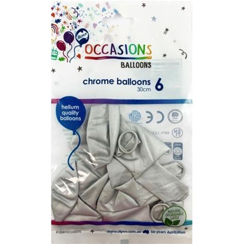 Occasions Silver Chrome Balloons – Party Splendour