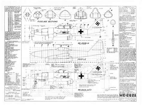 Messerschmitt Me262 Blueprint#2 in 2023 | Messerschmitt, Messerschmitt ...