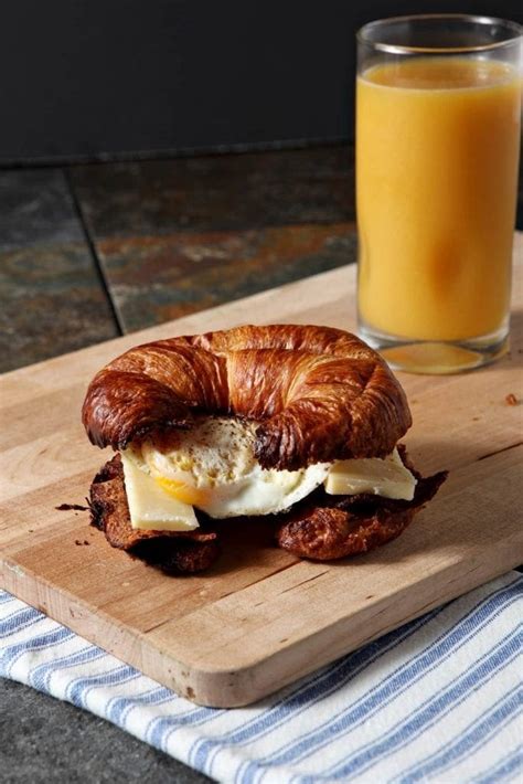 Croissant Breakfast Sandwich » The Speckled Palate