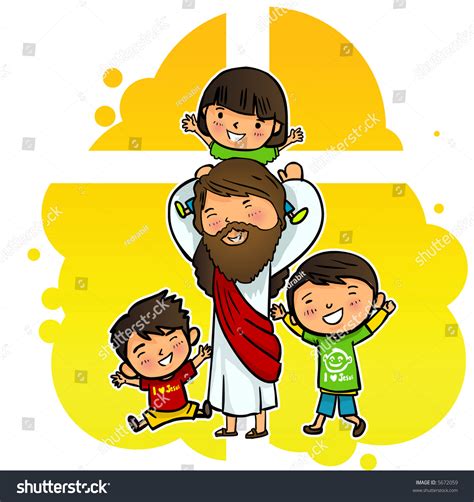 Jesus Kids Vector Photos and Images