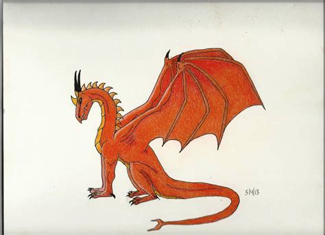 Orange Dragon by bebesdupoire on DeviantArt