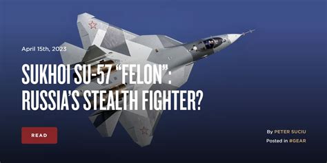 Sukhoi Su-57 "Felon": Russia’s Stealth Fighter? | The Armory Life Forum