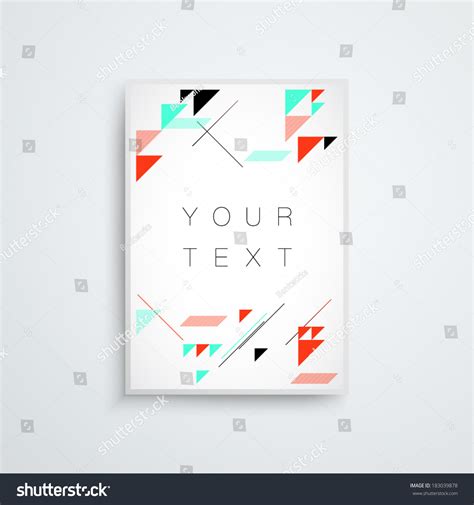 A4 A3 Format Frame Design Text: vector de stock (libre de regalías ...