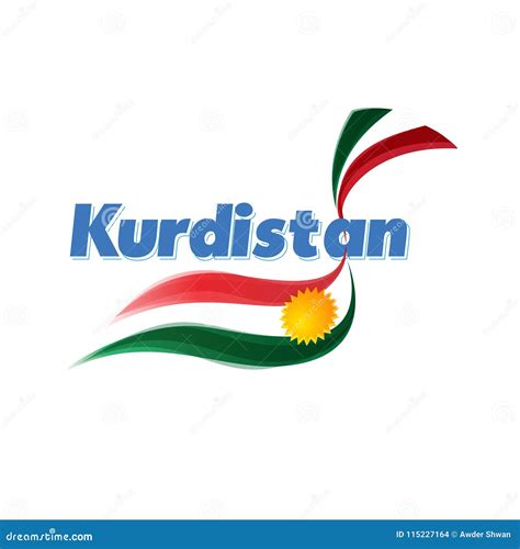 Kurdistan Flag In Proportions And Colors Vector Royalty-Free Stock ...