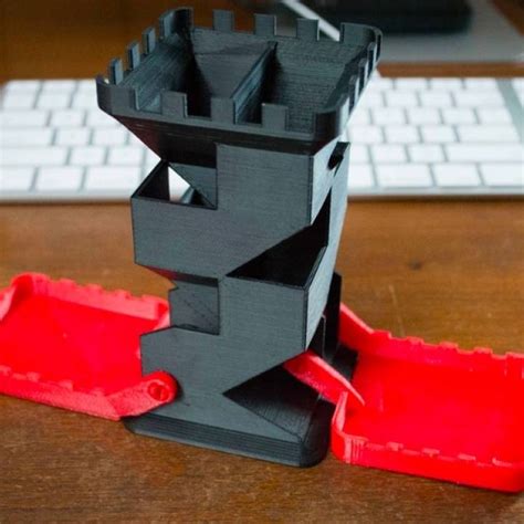 3d Printable Dice Tower - Printable Templates