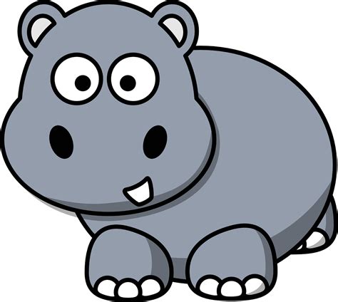 Hippo Dessin Animé Heureux - Images vectorielles gratuites sur Pixabay