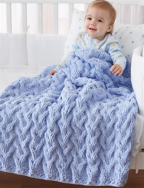 Bulky Yarn Crochet Afghan Patterns for Beginners Ba Blanket Knitting ...