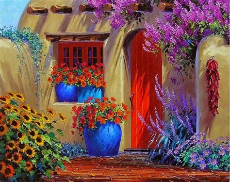 Cuadros Modernos Pinturas y Dibujos : Pintura de Flores al Óleo con ...