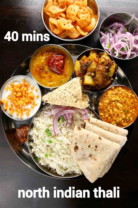 north indian thali recipe | easy & quick north indian veg thali for ...