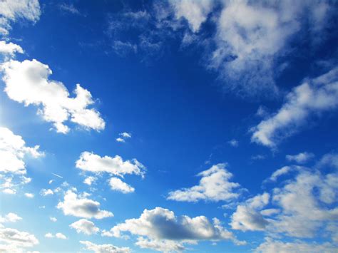 perfect clouds, bright blue sky, sunny vibes, winter in cornwall Silver ...