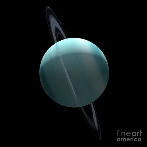 Uranus And Its Rings Photograph by Claus Lunau/science Photo Library ...