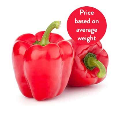 Poivron Rouge - 500g (Rs.300/KG) - GO DELIVERY