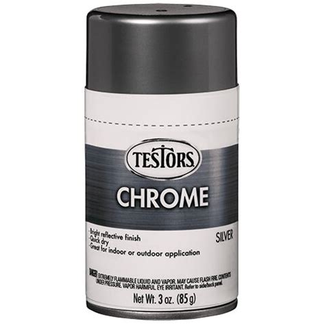 Testors 352617 Silver Chrome Colored Chrome 3 oz. Spray Paint ...