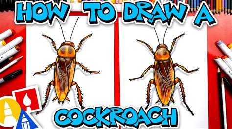 How To Draw A Cockroach - Art For Kids Hub