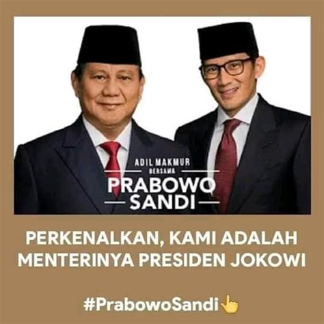 Akhirnya Jadi ‘Anak Buah’ Jokowi, Netizen Bikin Meme Ngakak Prabowo ...