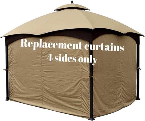 Amazon.com : Forditex_NY Gazebo Curtains for 4 Sides - Patio Canopy ...