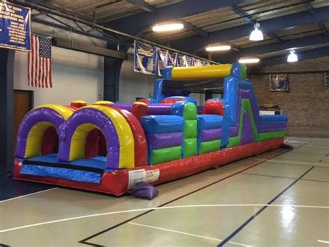 40' Rainbow Run Obstacle - Shore Inflatables Toms river NJ