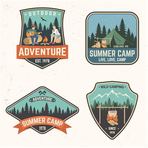 Summer camp. Vector illustration. Concept for shirt or logo, print ...