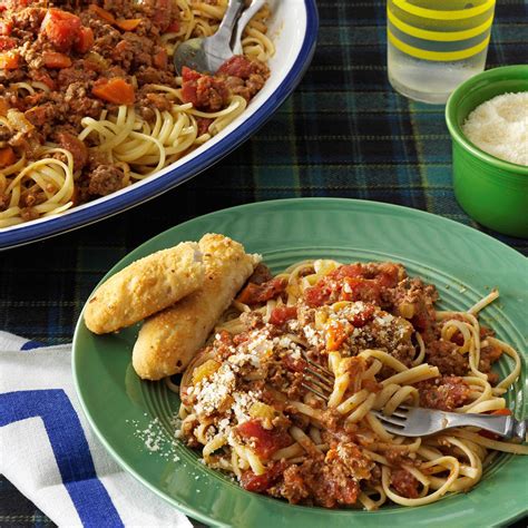 Beef Bolognese with Linguine Recipe | Taste of Home