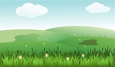 Public Domain Clip Art Image | Green grass landscape | ID ...