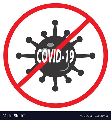 Covid19-19 icon on white background flat style Vector Image