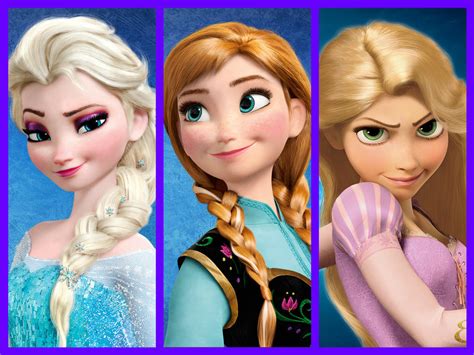 Elsa, Anna and Rapunzel by chicoesparta76 on DeviantArt