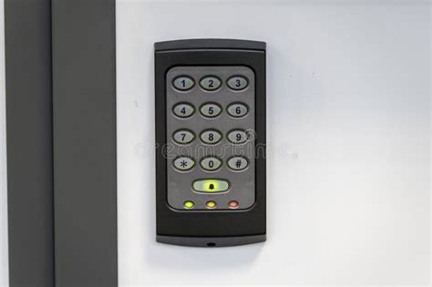 Digital door entry keypad stock image. Image of password - 306712301