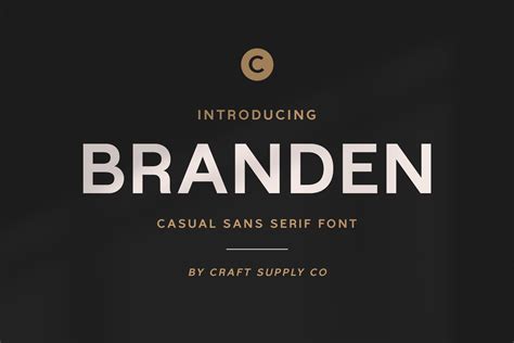 Branden - Casual Sans Serif Font | Sans Serif Fonts ~ Creative Market