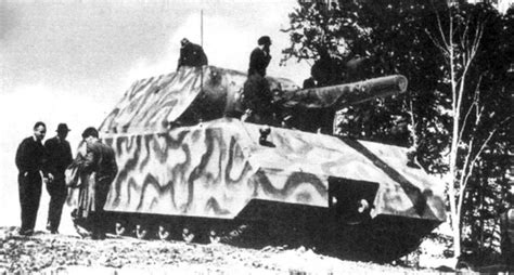 The Panzerkampfwagen VIII "Maus", 1 of 2 at the Kummersdorf testing ...