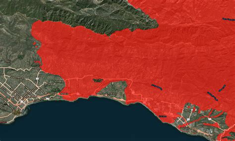 Mandatory Evacuation Called for Fire Zones in Santa Barbara County