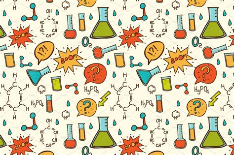 Vector cartoon chemistry pattern. | Cute biology wallpaper, Iphone ...