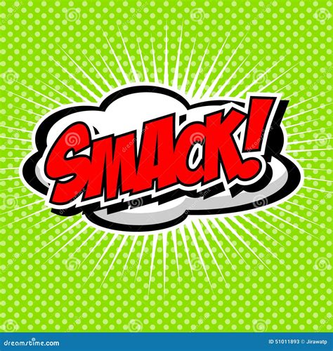 Smack! Comic Speech Bubble, Cartoon. Vector Illustration ...