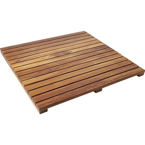 teak bath mat in bath accessories | CB2 | Teak bath, Teak bathmat ...