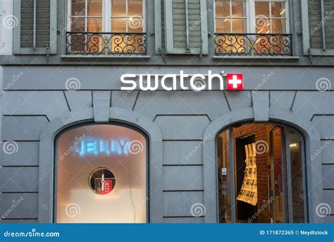 Swatch Logo on Jewelry Front in the Street Editorial Image - Image of ...