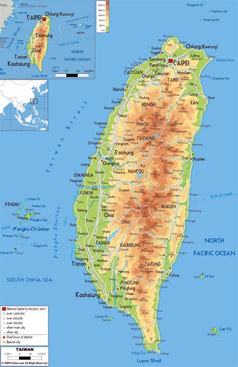 Maps of Taiwan | Detailed map of Taiwan in English | Tourist map of ...