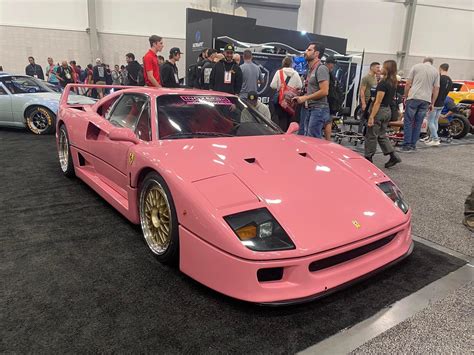 Faded pink Ferrari F40 at SEMA.... - Jeff Chin Photography | Facebook