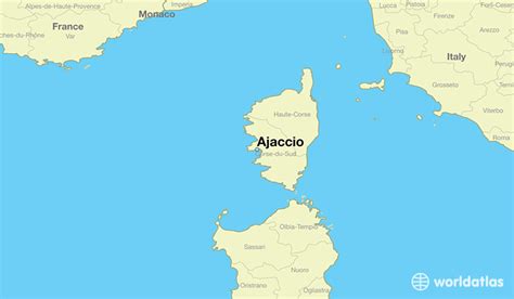 Where is Ajaccio, France? / Ajaccio, Corsica Map - WorldAtlas.com