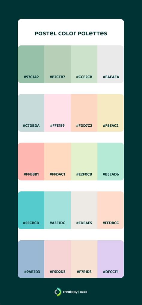 Pastel Colors: The Ultimate Guide to Using Them in Design | Hex color ...