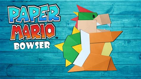 Bowser basteln aus Paper Mario - bowser from paper mario the origami ...