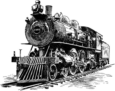 Locomotive | ClipArt ETC | Train tattoo, Train art, Train drawing