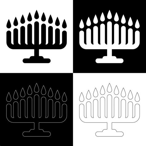 Hanukkah candles drawing vector for websites, printing and others ...