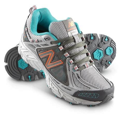 Women's New Balance® Trail Running Shoes, Gray / Teal - 583454, Running ...