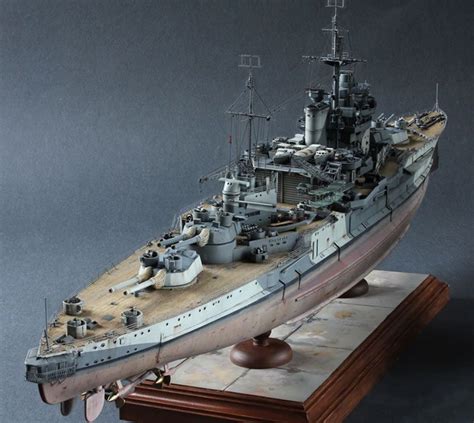 Academy 1/350 HMS Warspite by Julian Seddon | Model ships, Model ...