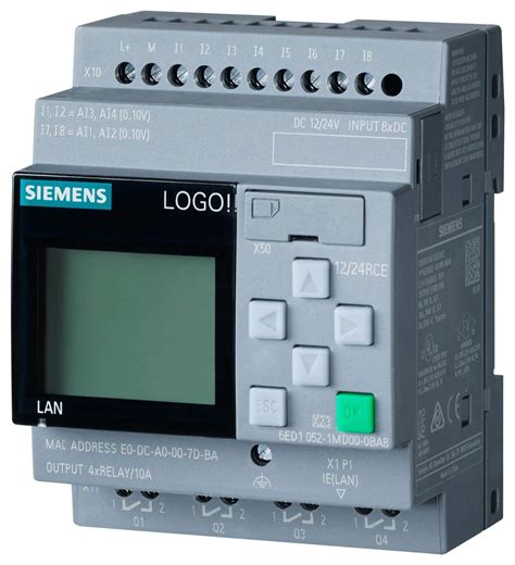 Buy Siemens 6ED1052-1MD08-0BA0 LOGO! 12/24RCE, logic module, disp PS/I ...