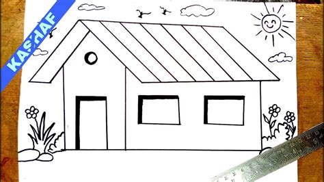 Kids House Drawing with Scale