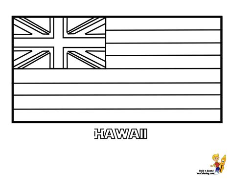 Printable Hawaii Flag