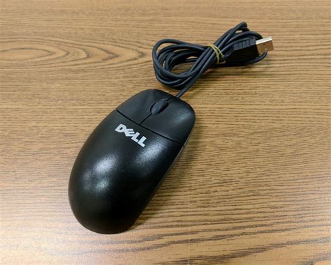 Black Dell MO56UC USB Wired Computer Mouse by Dell