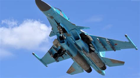 Wallpaper Sukhoi Su-34, fighter aircraft, Russian army, air force ...