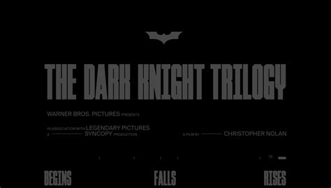 The Dark Knight Trilogy on Behance